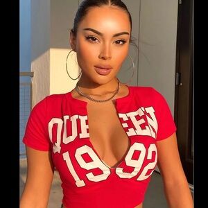Fashion Nova Queen 1992 Crop Top